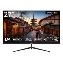 JAPANNEXT（ジャパンネクスト） 27型 液晶ディスプレイ（フルHD/17ms/VA/ノングレア/HDMI/VGA/スピーカー搭載/FreeSync/フリッカーフリー/ブルーライト軽減） JN-V27FLFHD