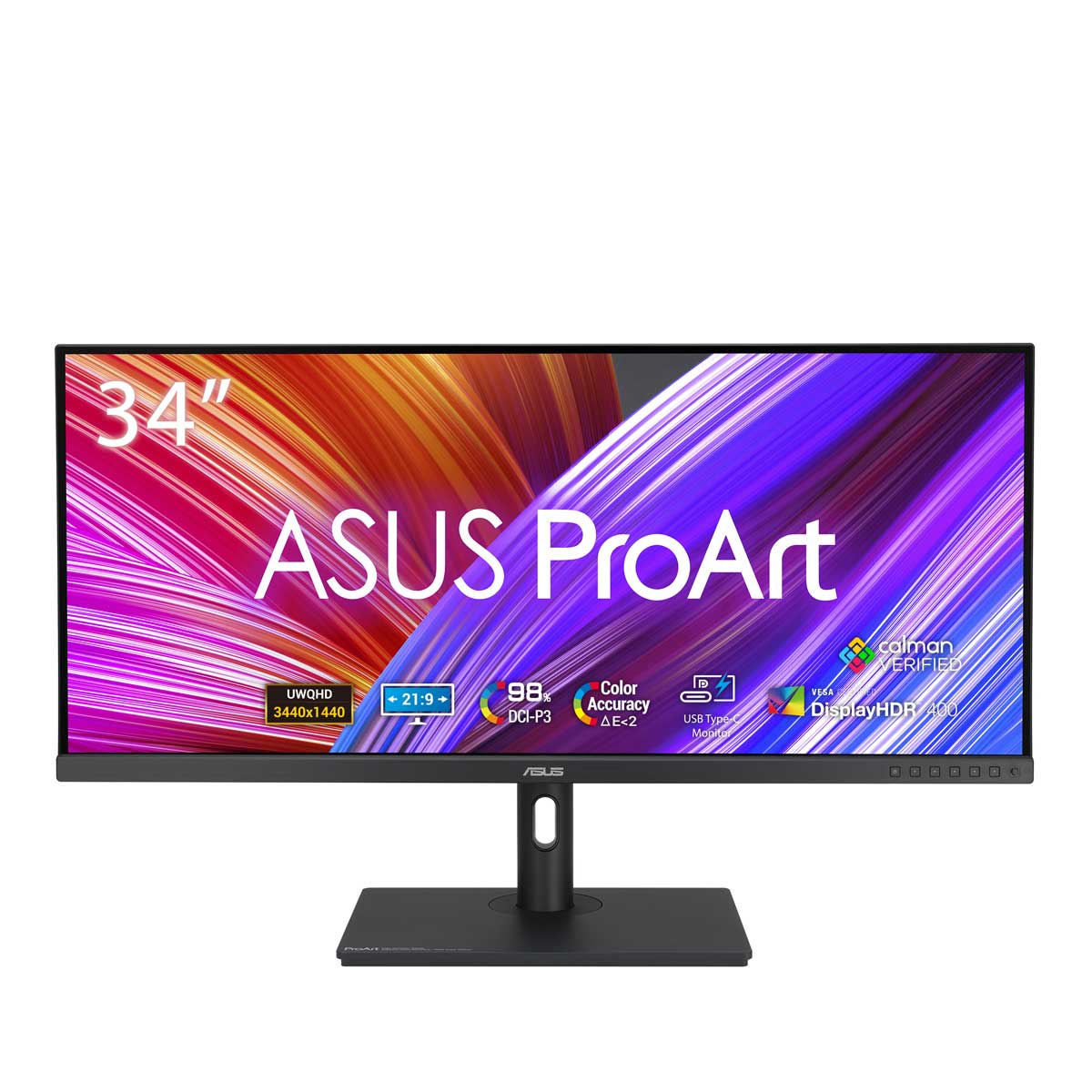 ASUSʥ 34磻 վǥץ쥤(UWQHD/IPS/HDR10/HDMI/USB-C/֥롼饤ȷڸǽ/եåե꡼ PA꡼ ProArt Display PA348CGV