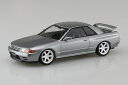 アオシマ 1/32 ザ スナップキット No.14-SP4 R32スカイラインGT-R カスタムホイール(スパークシルバー)【66379】 プラモデル