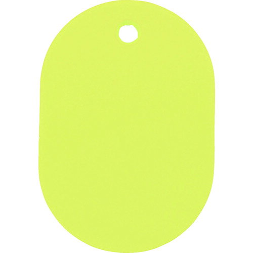 トラスコ中山 小判札 小 45×30mm 5枚入 黄色 TKFS-Y