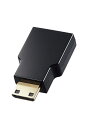 エレコム HDMI - HDMI Mini(タイプC) 変換アダプタ 4K 60P スリムコネクター AD-HDACS3BK