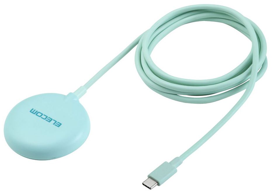 エレコム カラフルマグネット Qi2規格対応 ワイヤレス充電器 15W・卓上（ティール） W-MA10GN