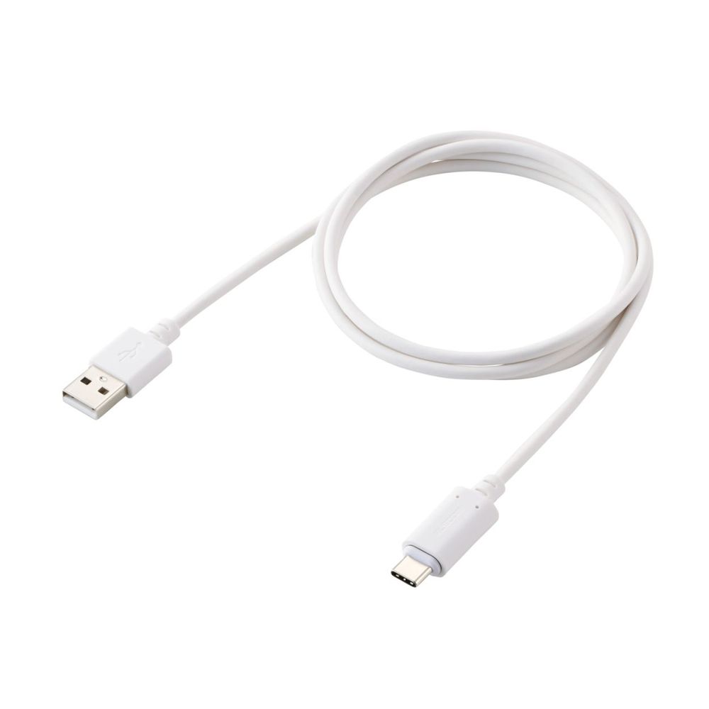 エレコム マグネット 充電ケーブル USB-C USB-A 15W 着脱式コネクタ ブレーカー内蔵 1m（ホワイト） MPA-ACMA10WH