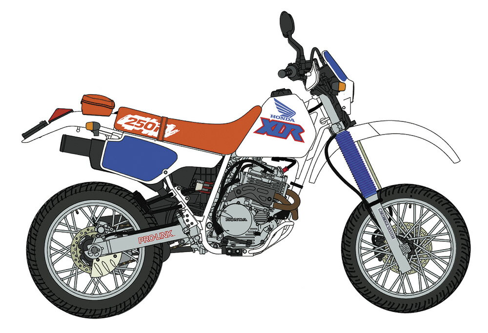 ハセガワ 1/12 ホンダ XLR250R（MD22） （1991） “モタードカスタム”【21779】 プラモデル