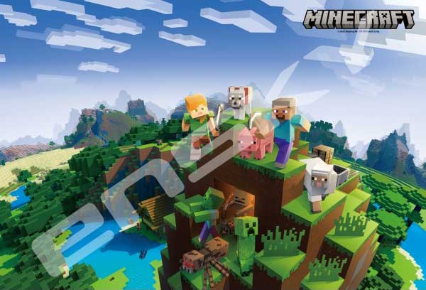 エンスカイ MINECRAFT マインクラフト Overworld 300ピース【300-1921】 ジグソーパズル