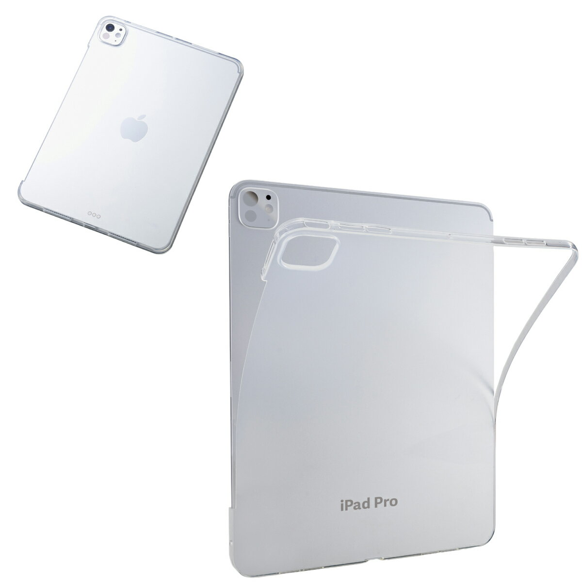 エレコム iPad Pro ケース 11インチ ( M4 ) ソフト カバー 軽量（クリア） TB-A25PMUCCR