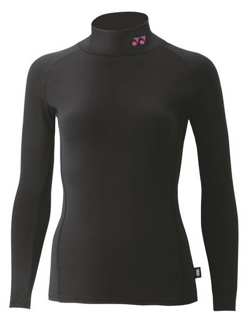 ヨネックス レディース ハイネック長袖シャツ（ブラック・サイズ：M） YO-STBF1517-007-M YONEX 冬用