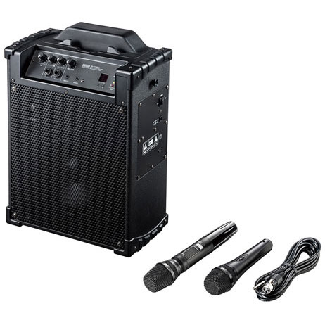 サンワサプライ ワイヤレスマイク スピーカー 拡声器 MM-SPAMP10 [MMSPAMP10]