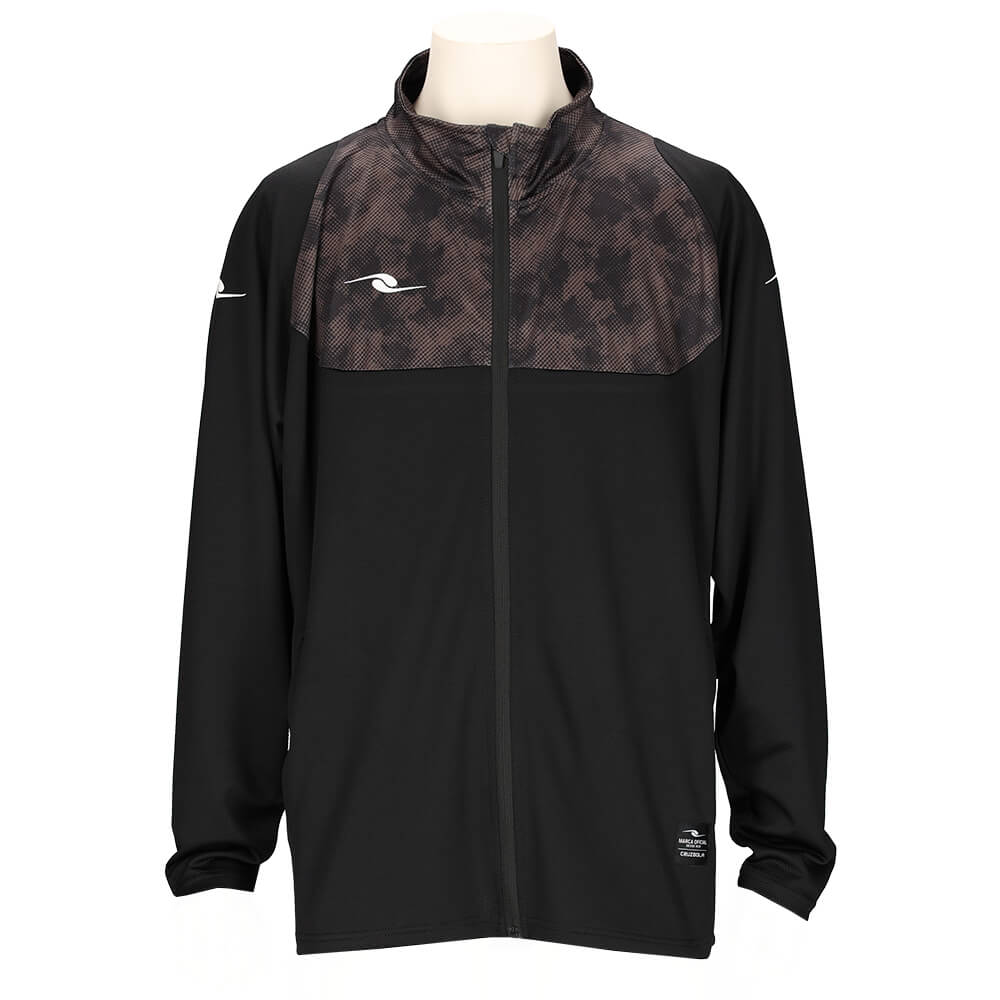 DALPONTE トレーニングジャージトップ（ブラック・サイズ：M） DPZ127-BLA-M