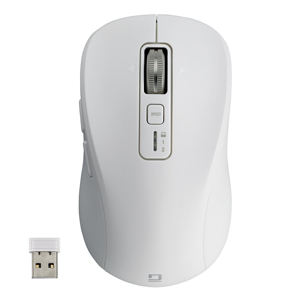 ナカバヤシ 【感動ホイールマウス】 Bluetooth・USB無線(デュアル)静音5ボタンBlueLEDマウス Mサイズ(ブラック) MUS-DKF242W