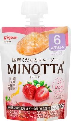 ベビーフード くだものスムージー MINOTTA ミノッタ とちおとめミックス 70g （6ヵ月ごろ～） ピジョン スム-ジ- トチオトメ