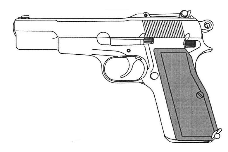 マルシン ハイパワー ミリタリー WディープブラックABS【組立キット】 モデルガン