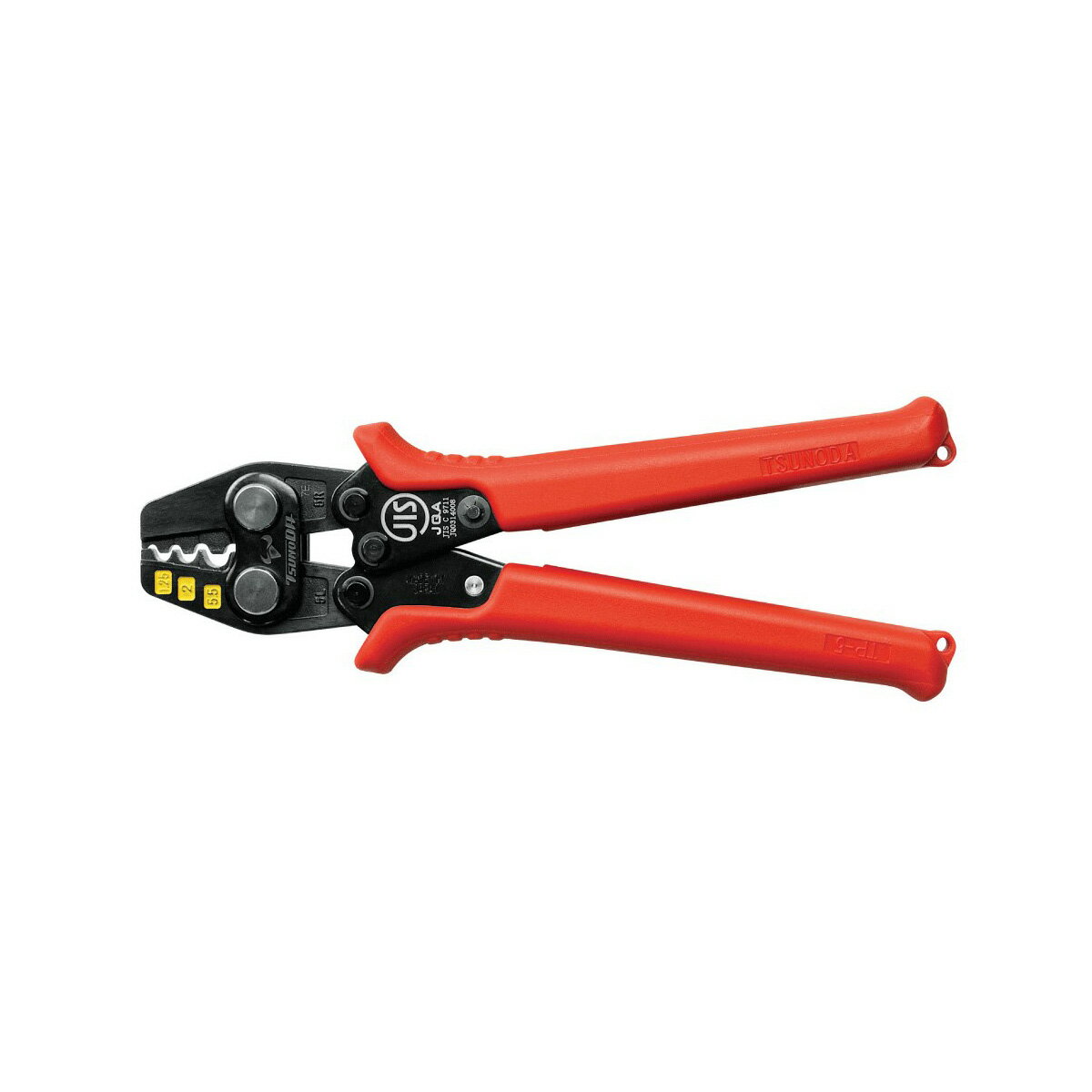 Pliers Other - ツノダ 圧着工具 180mm 裸圧着端子・裸圧着スリーブ用 1.25/2/5.5mm2 JIS規格 TP-5 TSUNODA