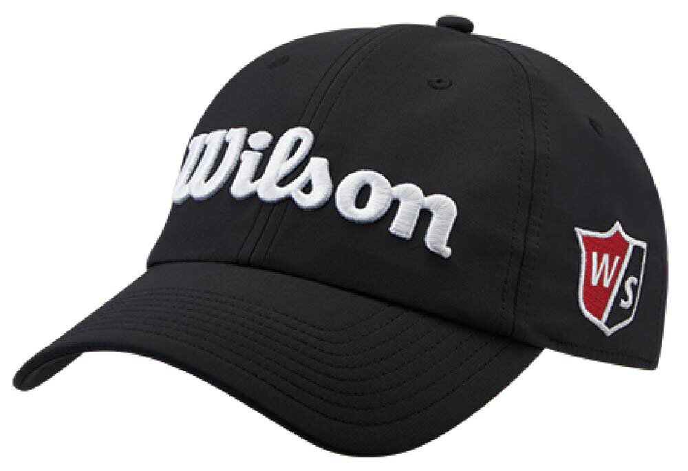 WSC-2336-BK/WH-F ウイルソン プロツアーキャップ(ブラック/ホワイト・サイズ：フリー) Wilson