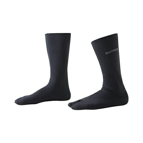 【返品種別A】□「返品種別」について詳しくはこちら□保温性とフィット性に優れた1.5mm厚のクロロプレンソックス。◆非防水ながら、足の保温、保護と釣りの後までサポートしてくれるソックス(中割)。■　仕　様　■カラー：ブラックサイズ：S目安足サイズ：24.0〜24.5cm厚み：1.5mm厚[660749シマノ]シマノアウトドア＞フィッシング＞ウェア・帽子・靴＞ウェーディングシューズ