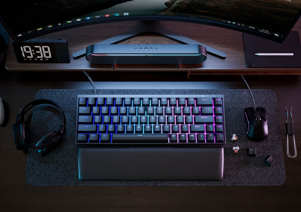 Syntech Chronos 68 ラピッドトリガー マグネティックキーボード - アルミニウムエディション 英語配列..