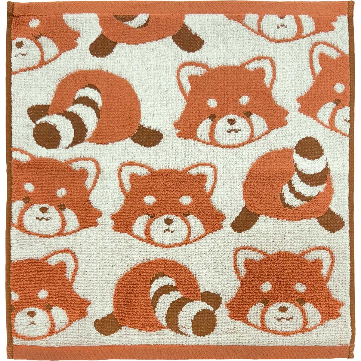 林(Hayashi) ウォッシュタオル アニマルフェイス レッサーパンダ(約34×35cm) WO400226 [WO400226](3.0)