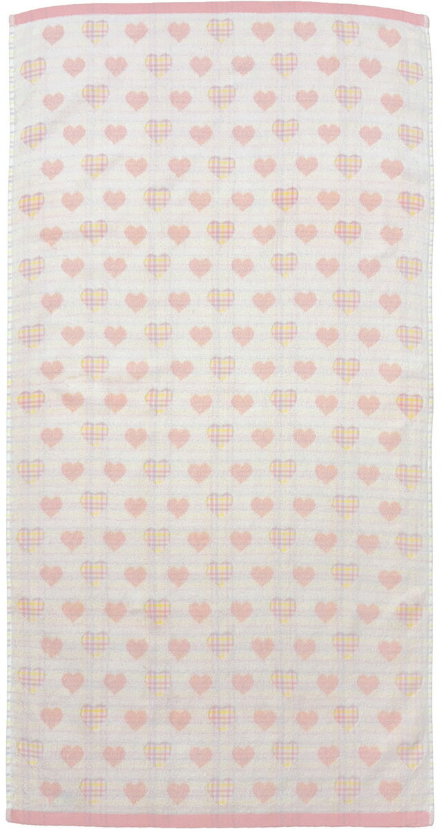 Other - 林(Hayashi) バスタオル メルティハート(ピンク・約60×120cm) BO476502 [BO476502]