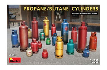 ミニアート 【再生産】1/35 プロパン/ブタン用シリンダーセット【MA35619】 プラモデル