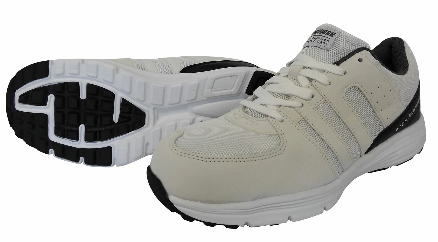 MK5100-WH-25.0 喜多 セーフティスニーカー(ホワイト 25.0) KITA