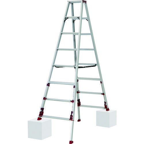 ピカ 上部操作式四脚アジャスト式専用脚立 SXJ型SXJ-240A[他商品と同時購入不可]メーカー直送品(沖縄県・離島お届け対象外) SXJ-240A