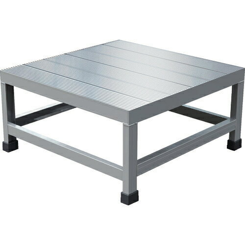 トラスコ中山 アルミ製溶接一体構造型作業台 一段(完成品) W600×D600×H300 WTDB-6630