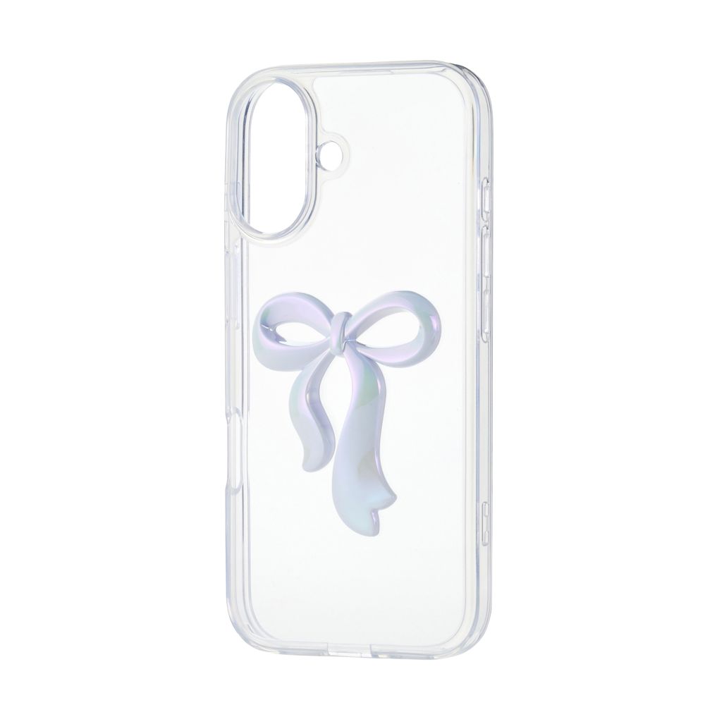 エレコム iPhone17 ハイブリッドケース リボン（パールホワイト） PM-A25AHVRIWH