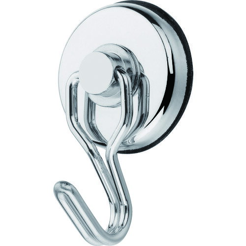 トラスコ中山 強力マグネットフック 丸型 前後左右スウィングタイプ（シルバー）7.9Kg TMF-35N(トラスコ)