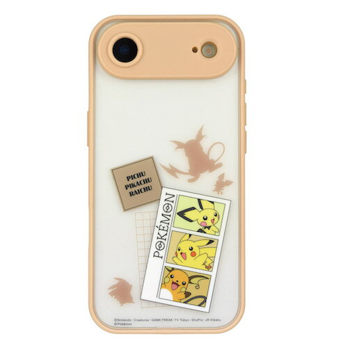 グルマンディーズ iPhone Air用 プランプフレームケース IIIIfit ポケモン（ピチュー＆ピカチュウ＆ライチュウ） PKE-26A
