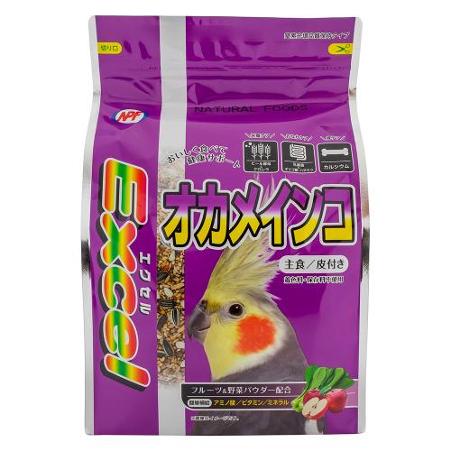 エクセル オカメインコ 皮付き 1.15 ナチュラルペットフーズ エクセルオカメインコカワツキ1.15KG
