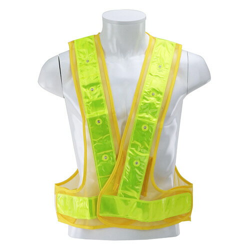 SK11 LED反射ベスト(イエロー×蛍光黄) SK-LED-Y-ViY(4.0)