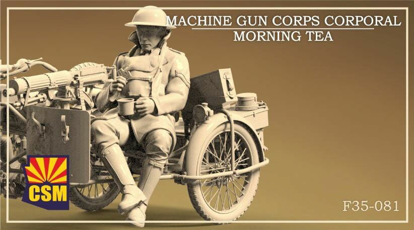コッパーステートモデル 1/35 WW.I イギリス軍機関銃部隊モーターサイクルクルー 2【COPF35081】 プラ..