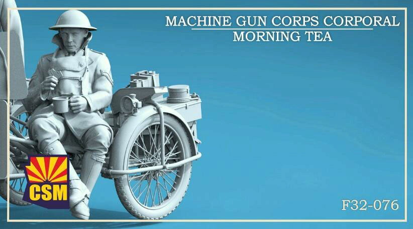 コッパーステートモデル 1/32 WW.I イギリス軍機関銃部隊モーターサイクルクルー 2【COPF32076】 プラ..