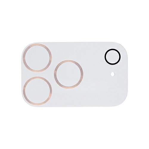Hamee iPhone 17 Pro用 強化ガラスカメラレンズプロテクター iFACE（メタルゴール...