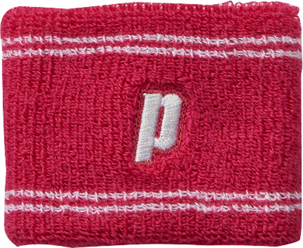 prince（プリンス） リストバンド（マゼンタ×ホワイト） DIW-PK478-439