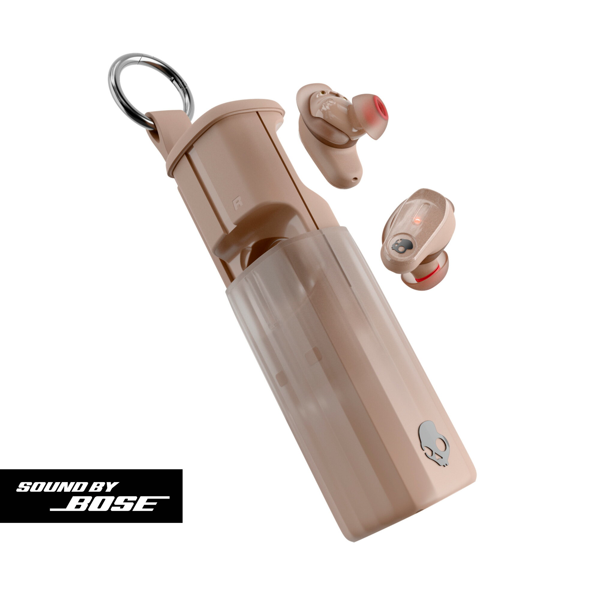 スカルキャンディ ノイズキャンセリング機能搭載　完全ワイヤレスBluetoothイヤホン（Primer Brown） S..