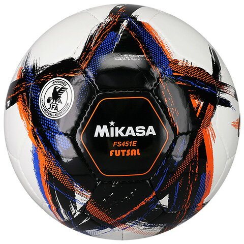 ミカサ フットサルボール 4号球（人工皮革） FS451E-BK OrgestA（ブラック）