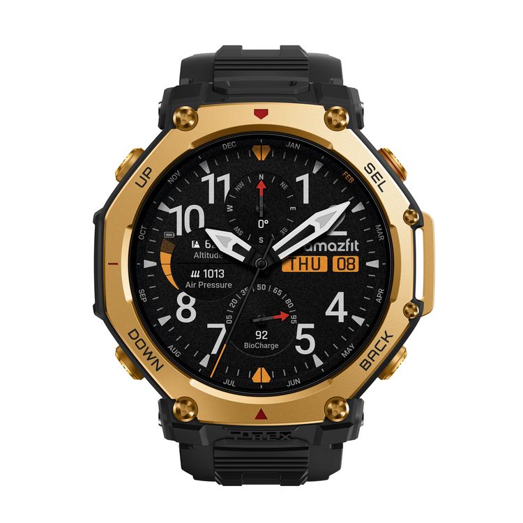 Amazfit（アマズフィット） Amazfit T-Rex 3 Pro 48mm ブラック/ゴールド　スマートウォッチ SP170078-C238 [SP170078C238]【返品種別A】