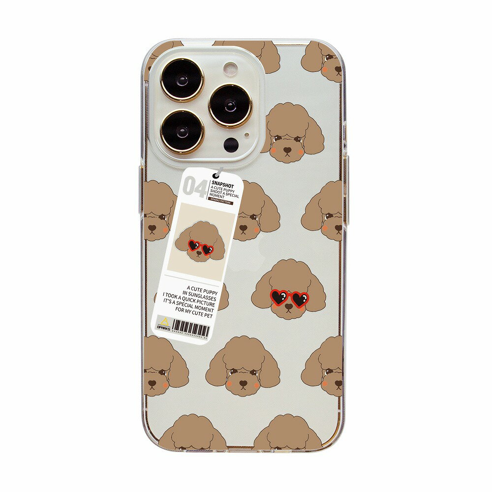 乐天商城 - Dparks iPhone 14 Pro用 ソフトクリアケース（poodle） DS24152I14P