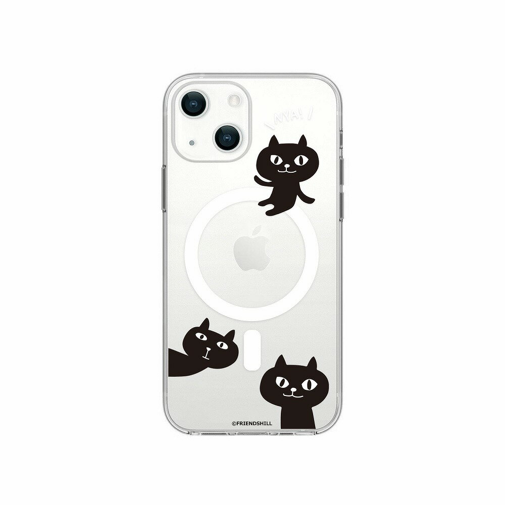 乐天商城 - abbi [公式ライセンス品] iPhone 14 / 13 用 ネコマンジュウMagSafe対応クリアケース（仲良しトリオ） ABF24187I14