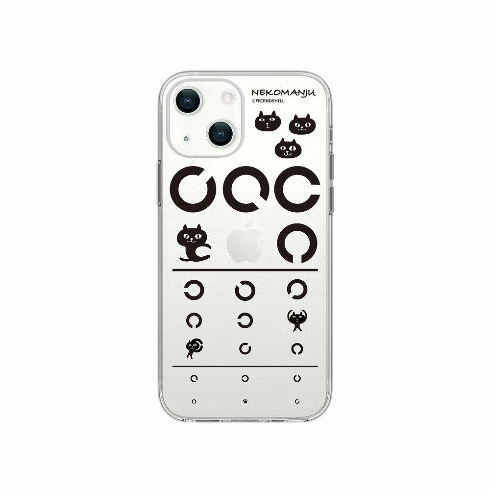 abbi [公式ライセンス品] iPhone 14 / 13 用 ネコマンジュウソフトクリアケース（マンジュウアイズ） ABF24202I14