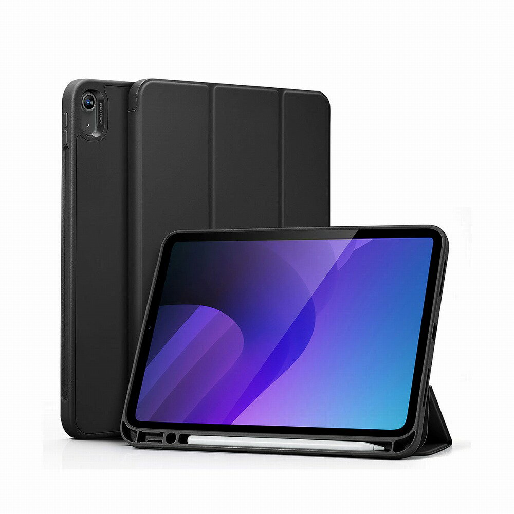 ESR iPad 10.9インチ(第10世代)用 REBOUND ペンシルホルダー付き Smart Folio Case（ブラック） ES24808