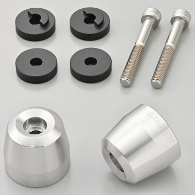 デイトナ アルミビレットバーエンド 純正ハンドル用 サーフェイス（HONDA車 M6タイプ シルバー） 63926 DAYTONA