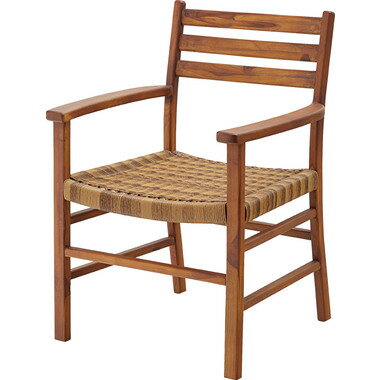 東谷 ダイニングチェア アーム付き（ブラウン） NRS-422 [NRS422アズマヤ]