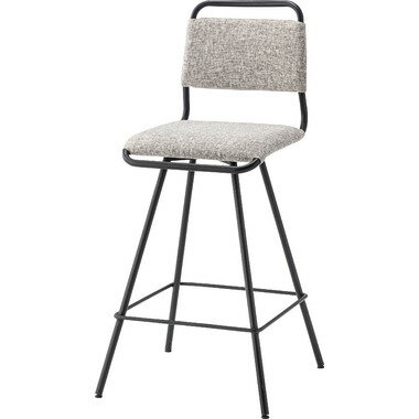 東谷 回転式ハイチェア（ライトグレー） TEC-81GY [TEC81GYアズマヤ]