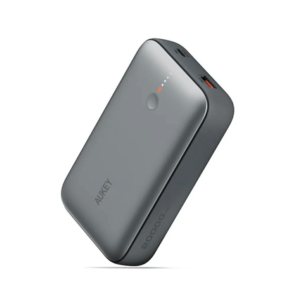 AUKEY モバイルバッテリー 大容量 USB-C×1ポート/USB-A×1ポート 20000mAh PB-Y57-GY
