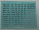 ［鉄道模型］ (HO) 773K 国鉄機関車用メタルインレタ ブランド登録なし
