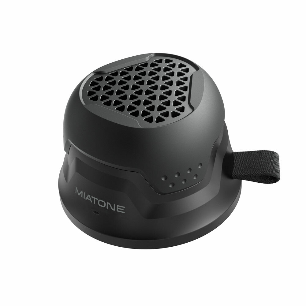 miatone（ミアトーン） 防水対応ポータブルBluetoothスピーカー(ブラック) MGROVERK MagRover