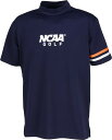 ゴルフ ウェア DBA-NG1012-20-M NCAA（エヌシーエーエー） 半袖モックネックシャツ（ネイビー・サイズ：M）【値下げ・在庫限り】