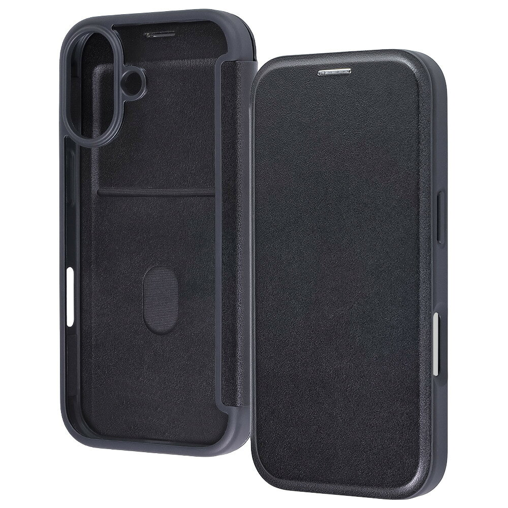 レイ・アウト iPhone 17 クリアフリップケース マグネット/ブラック(RT-P52LCC/B) 取り寄せ商品